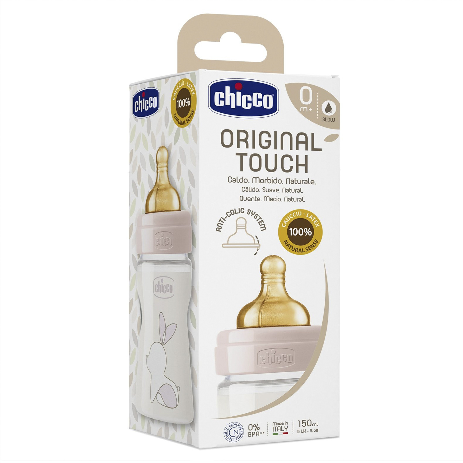 Бутылочка для кормления Chicco Original Touch Girl PP с соской 150мл с 0месяцев 340728554 - фото 2