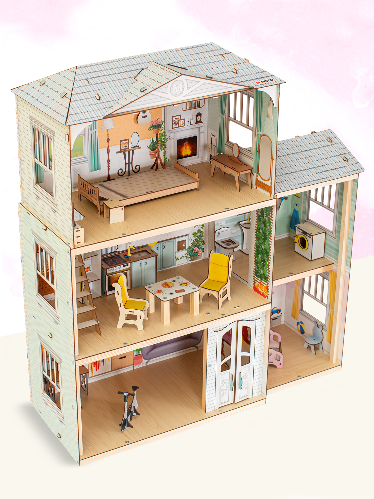 Кукольный дом с мебелью M-WOOD Венеция 3032 - фото 3