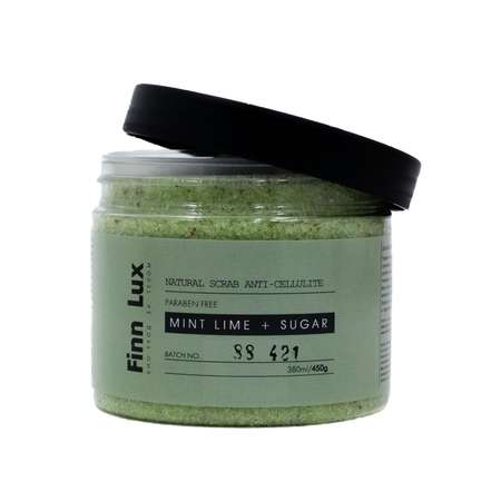 Скраб для тела Finn Lux Mint Lime Sugar сахарный с маслом мяты перечной и лаймом 400 гр.