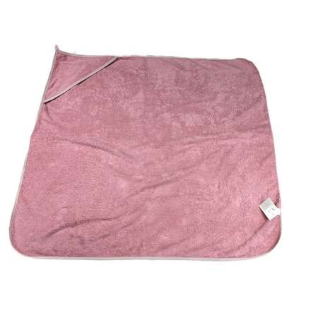 Полотенце с капюшоном YUMMYKI махровое с уголком 110х110 см пурпурный розовый единорог