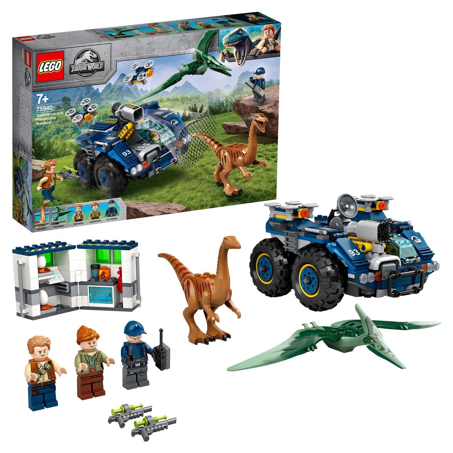 Конструктор LEGO Jurassic World Побег галлимима и птеранодона 75940 - фото 1
