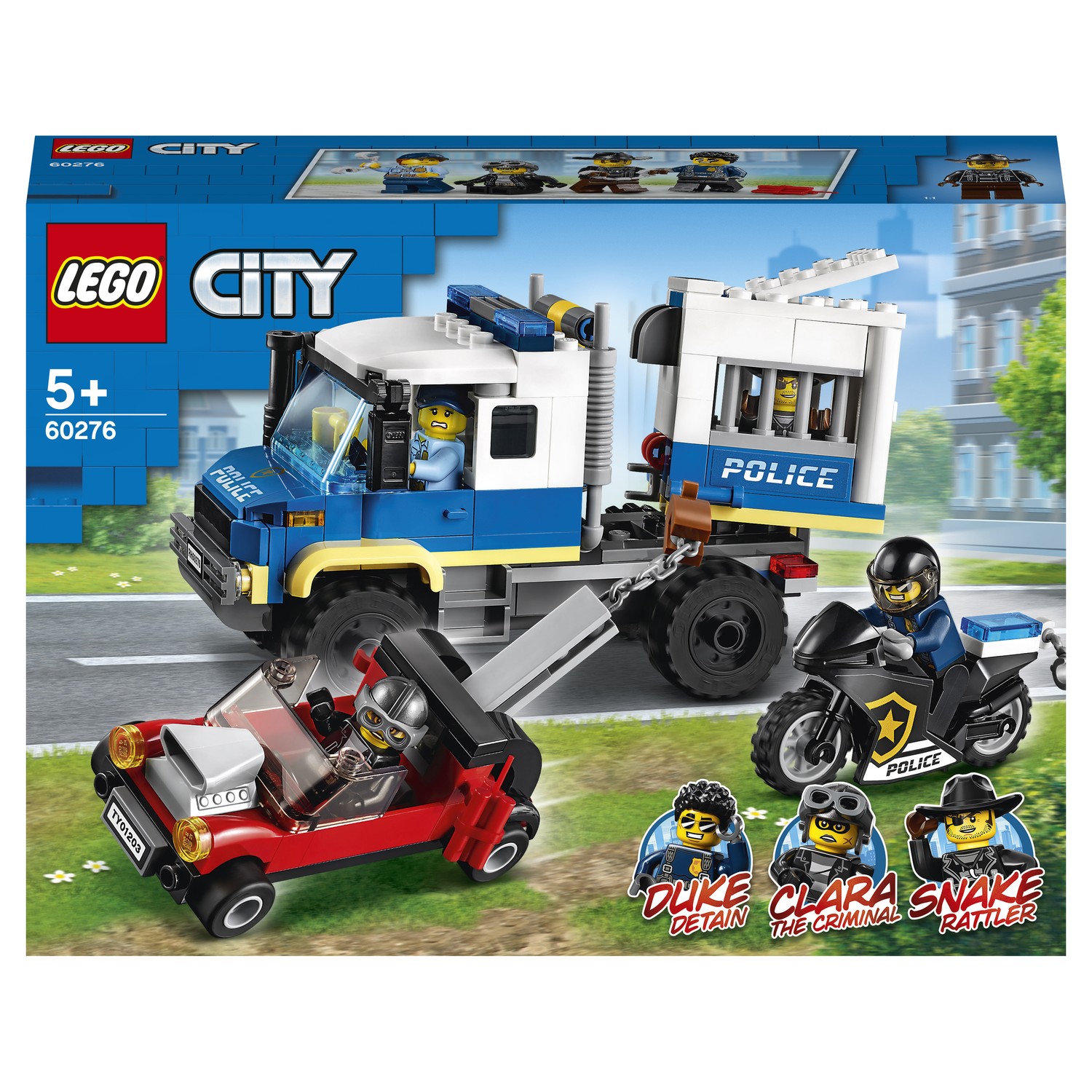 Конструктор LEGO City Police Транспорт для перевозки преступников 60276  купить по цене 1999 ₽ в интернет-магазине Детский мир