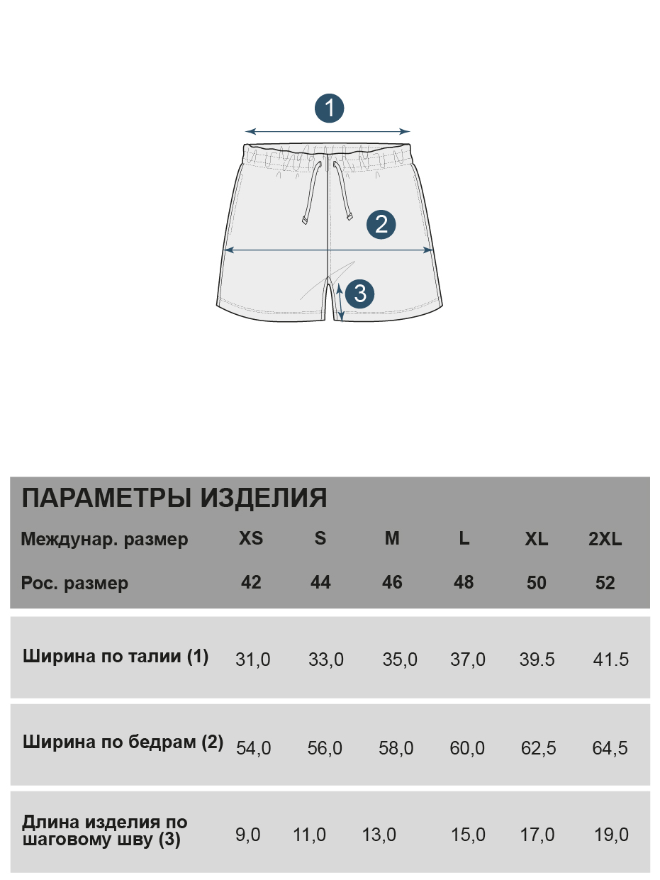 Шорты Frutto Rosso FRWS4B11/Серый меланж - фото 10