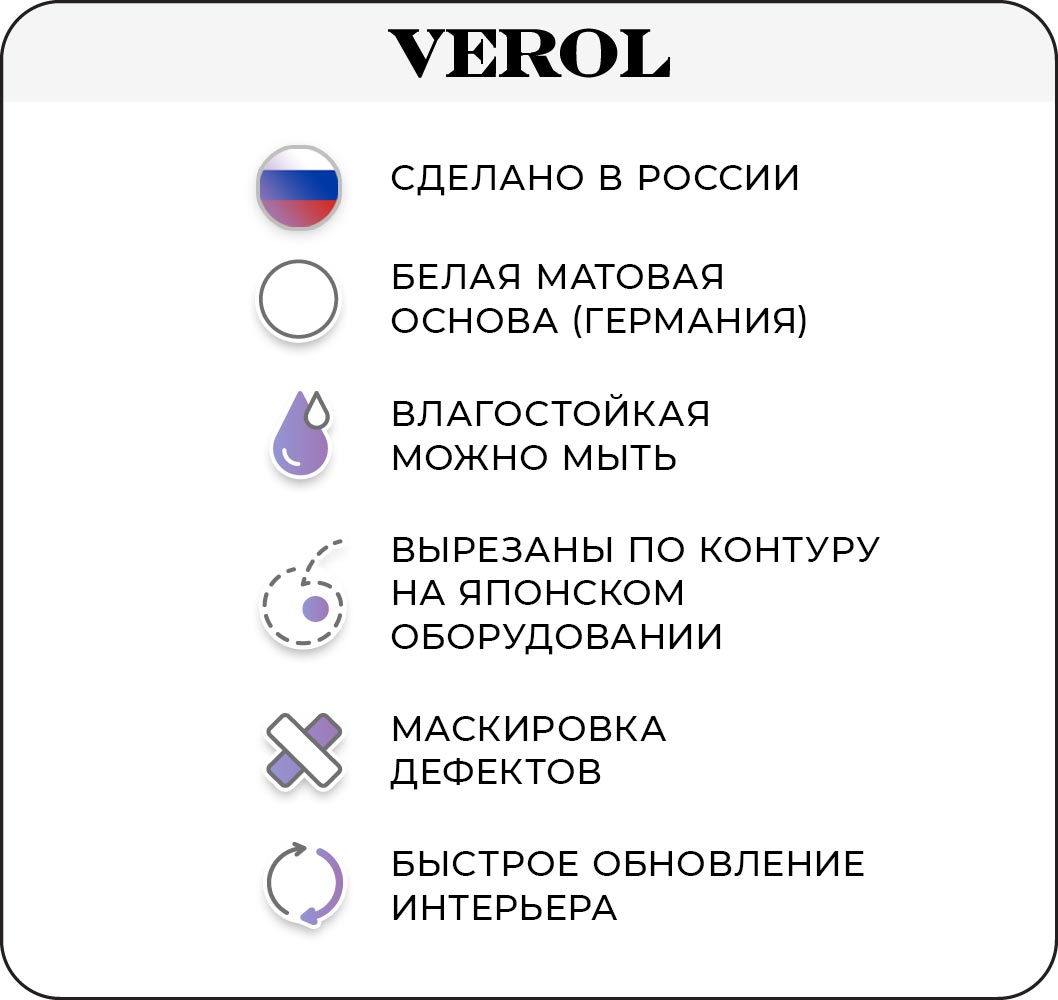 Наклейки интерьерные VEROL Кит и морские обитатели - фото 8