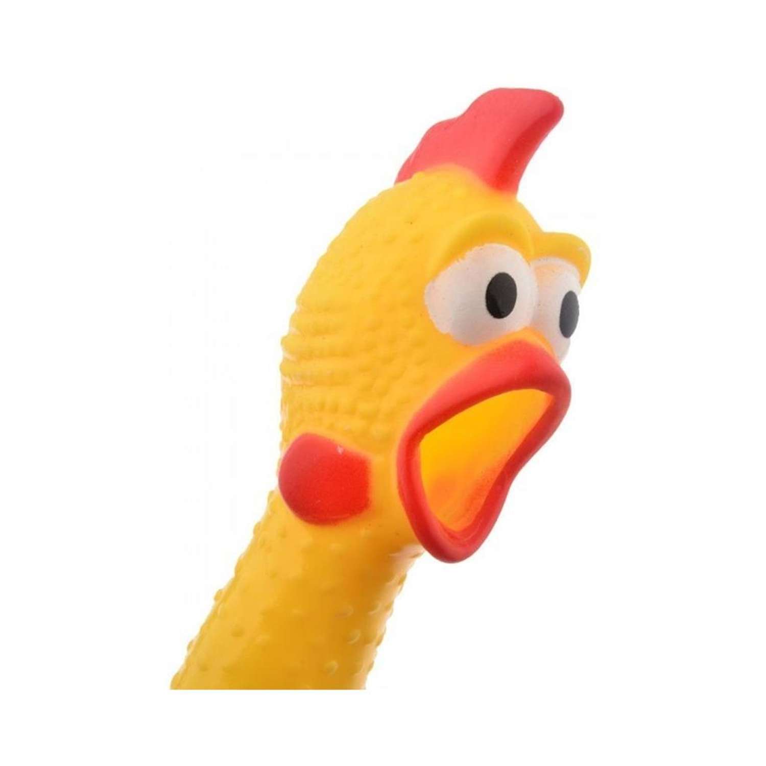 Игрушка для собак Uniglodis виниловая с пищалкой Орущая Курица 32 см - фото 2