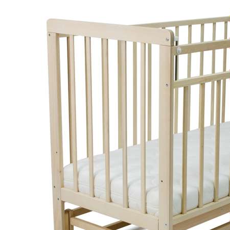 Детская кроватка Babyton прямоугольная, поперечный маятник (береза)