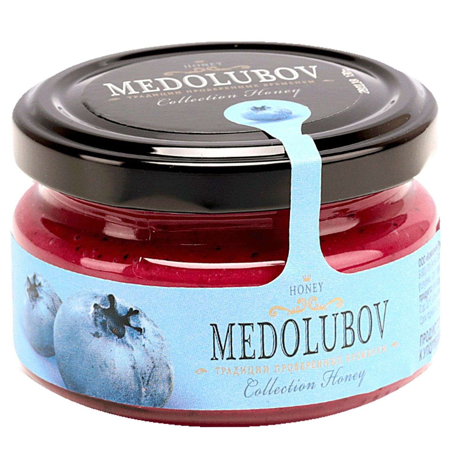 Мёд-суфле Медолюбов с голубикой 250мл - фото 1