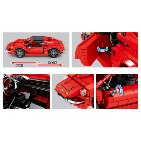 Конструктор Sembo Block 705701 Ferrari Dino 633 детали
