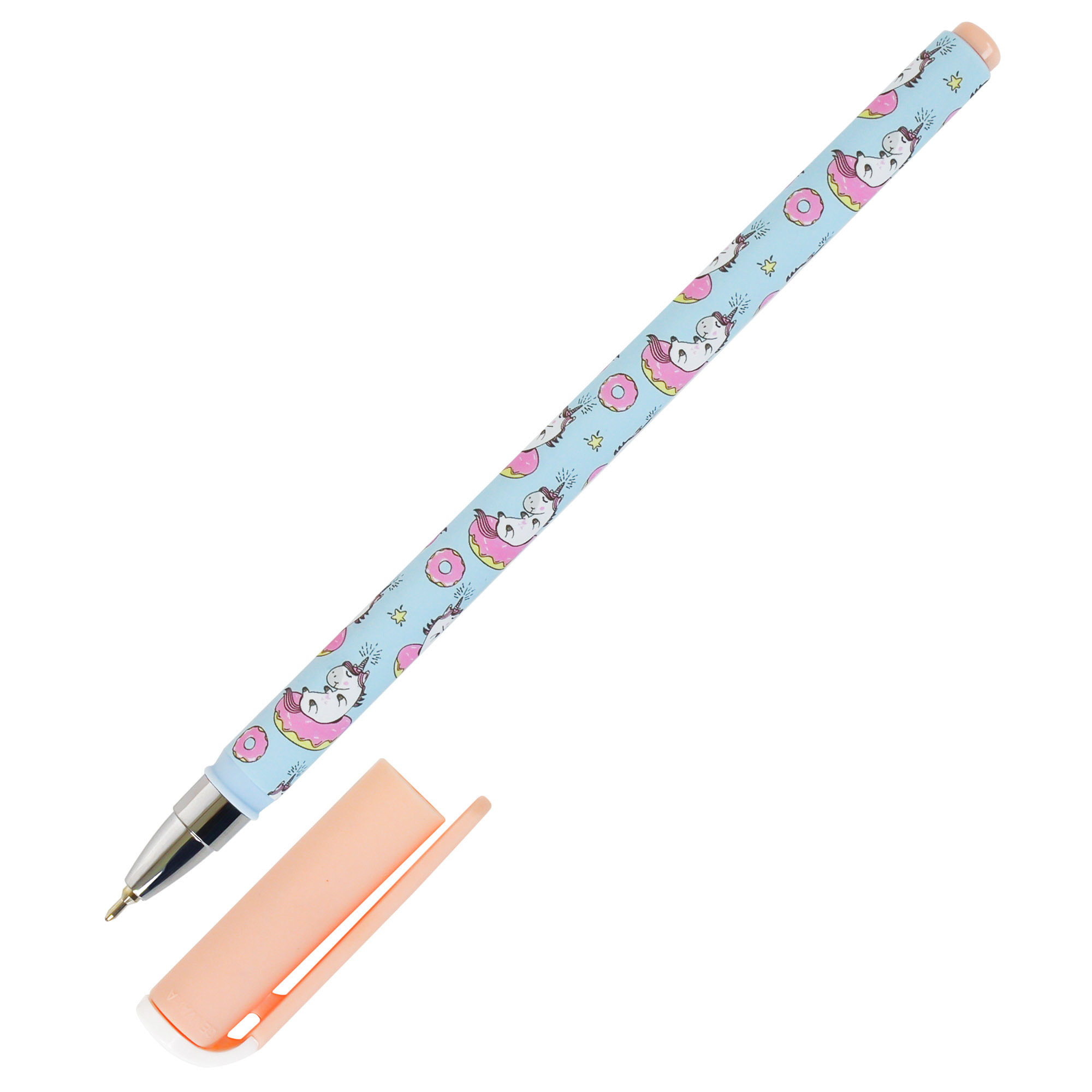 Ручка масляная Lorex Stationery Slim Soft Illegally Cute Unicorn Синий LXOPSS-IC6 - фото 1