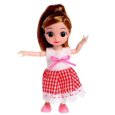 Кукла Sima-Land малышка шарнирная «Милана» с питомцем и аксессуарами