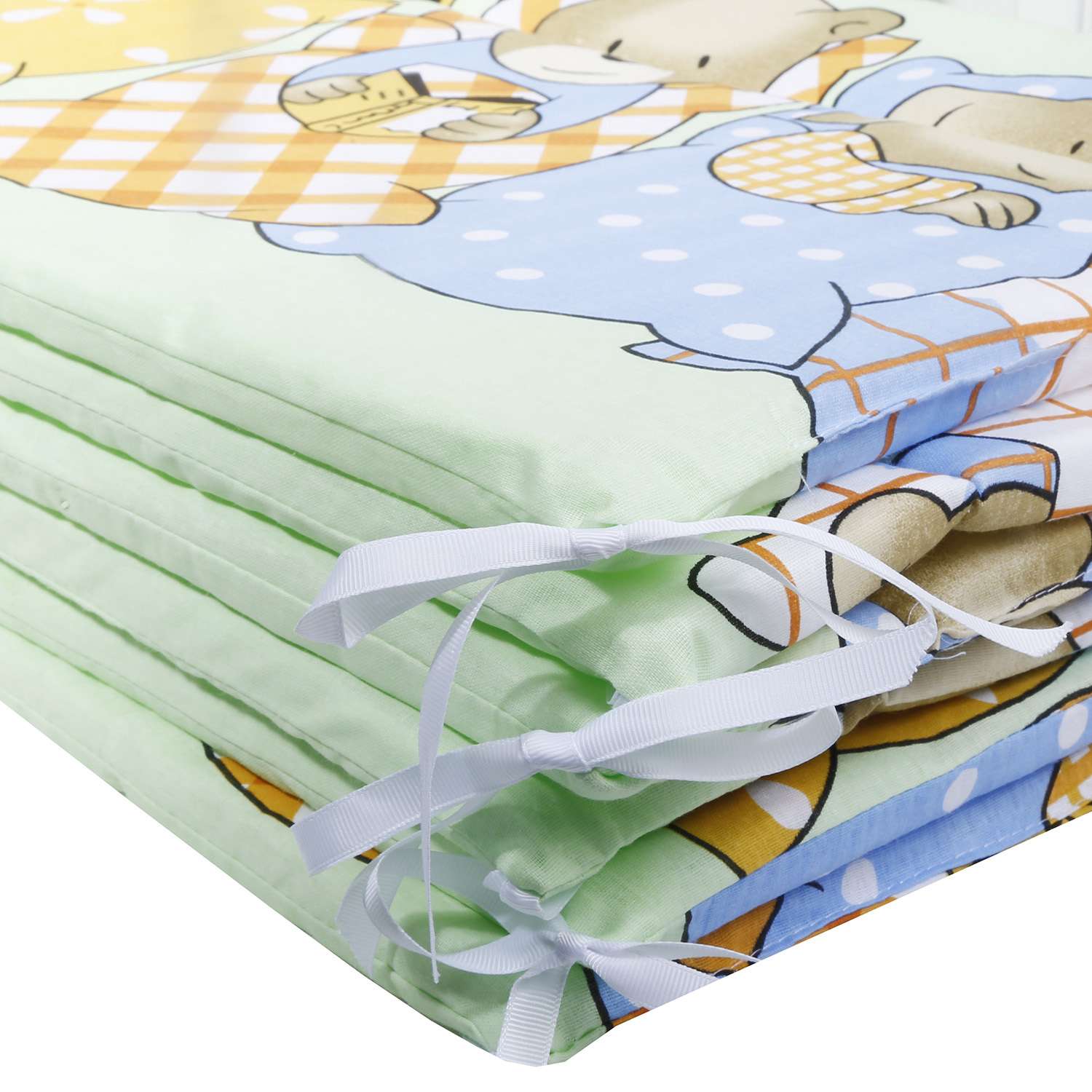 Комплект постельного белья Эдельвейс Спокойной ночи 4предмета Зеленый 10414 - фото 5