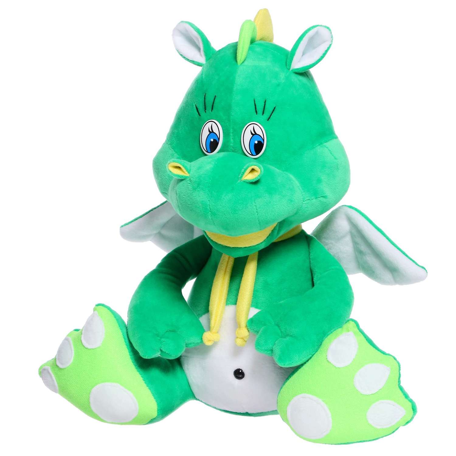 Мягкая игрушка POMPOSHKI «Дракончик Дени» малый 33 см цвет зеленый - фото 2