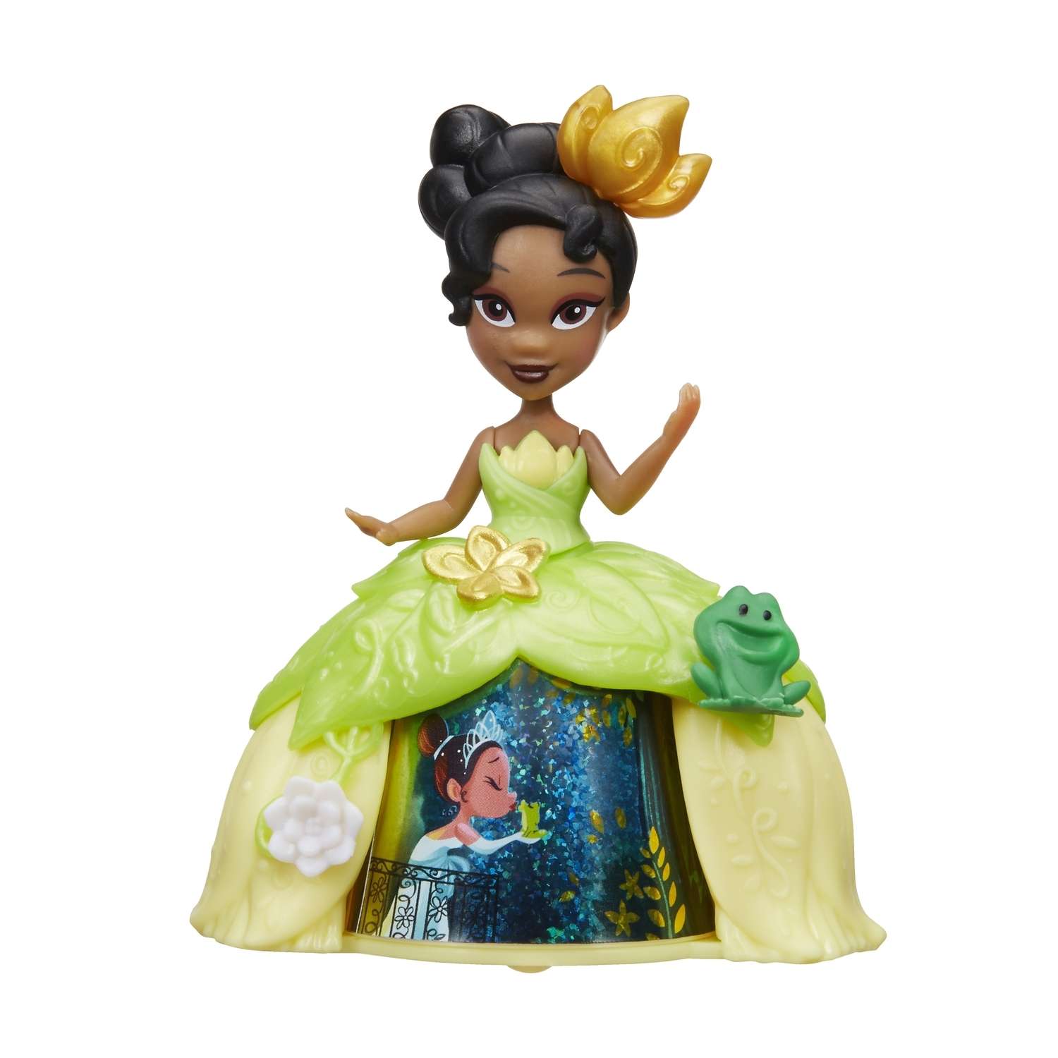 Мини-кукла Princess Hasbro в платье с волшебной юбкой Тиана B8963EU40 B8962EU4 - фото 1