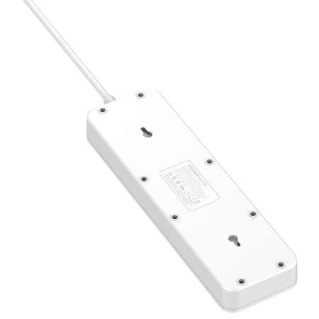 Сетевой удлинитель LDNIO SC5415 2м / 5 розеток EU_UK_US/ 2500W / 4×USB: QC 3.0+PD 3.0 20W / белый