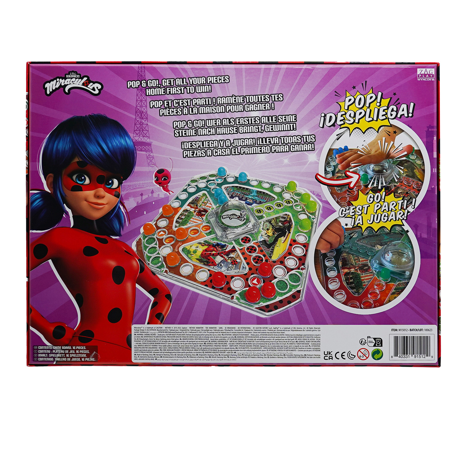 Игра настольная Miraculous Леди Баг и Супер-Кот Гонка в Париже M15012 - фото 3