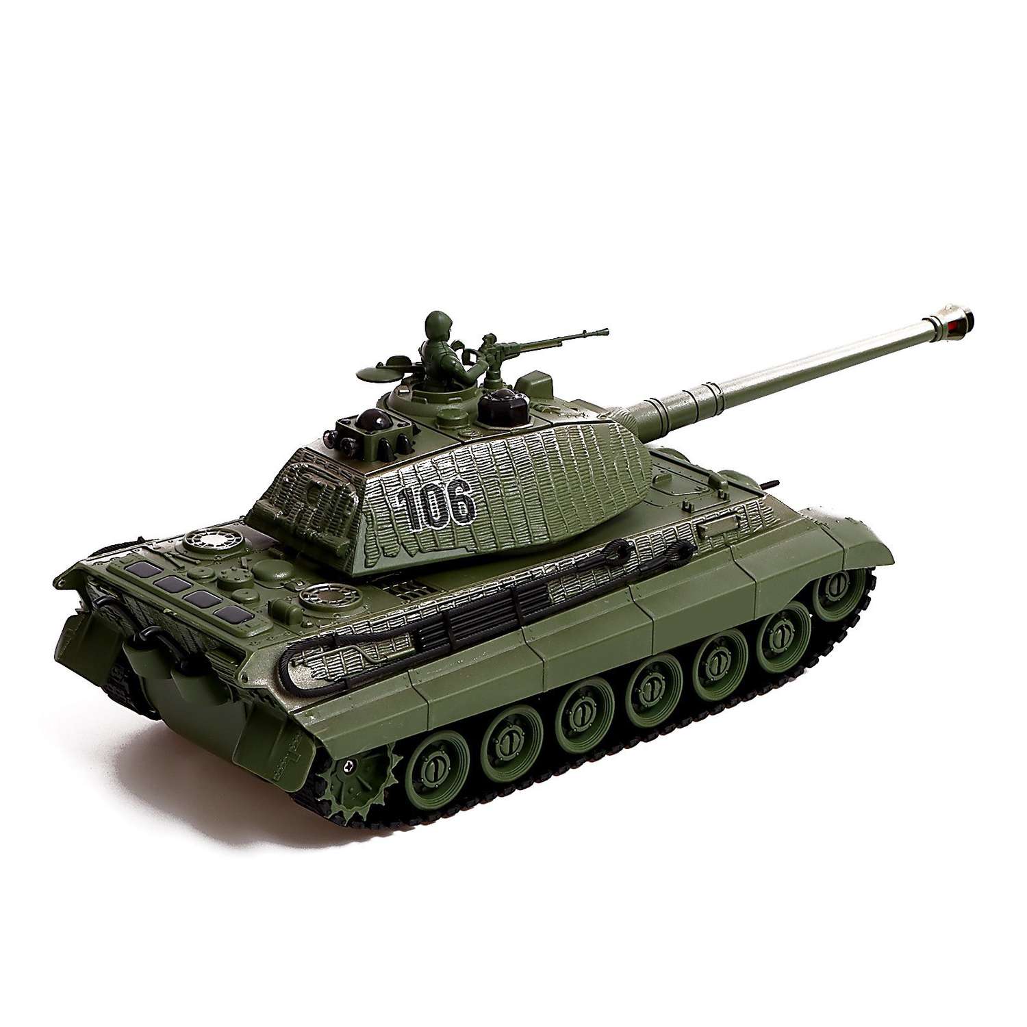 Танковый Автоград бой Т90 vs Tiger на радиоуправлении 2 танка свет и звук - фото 10