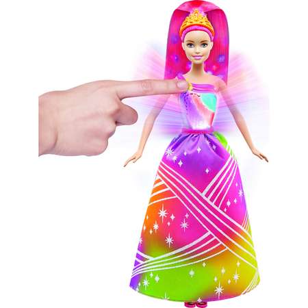 Кукла Barbie Радужная принцесса с волшебными волосами