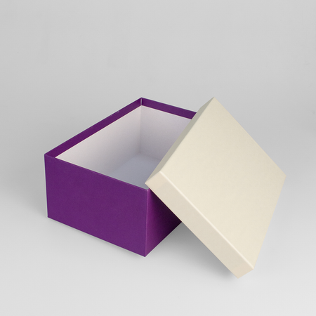 Набор подарочных коробок Cartonnage 5 в 1 Радуга бежевый фиолетовый