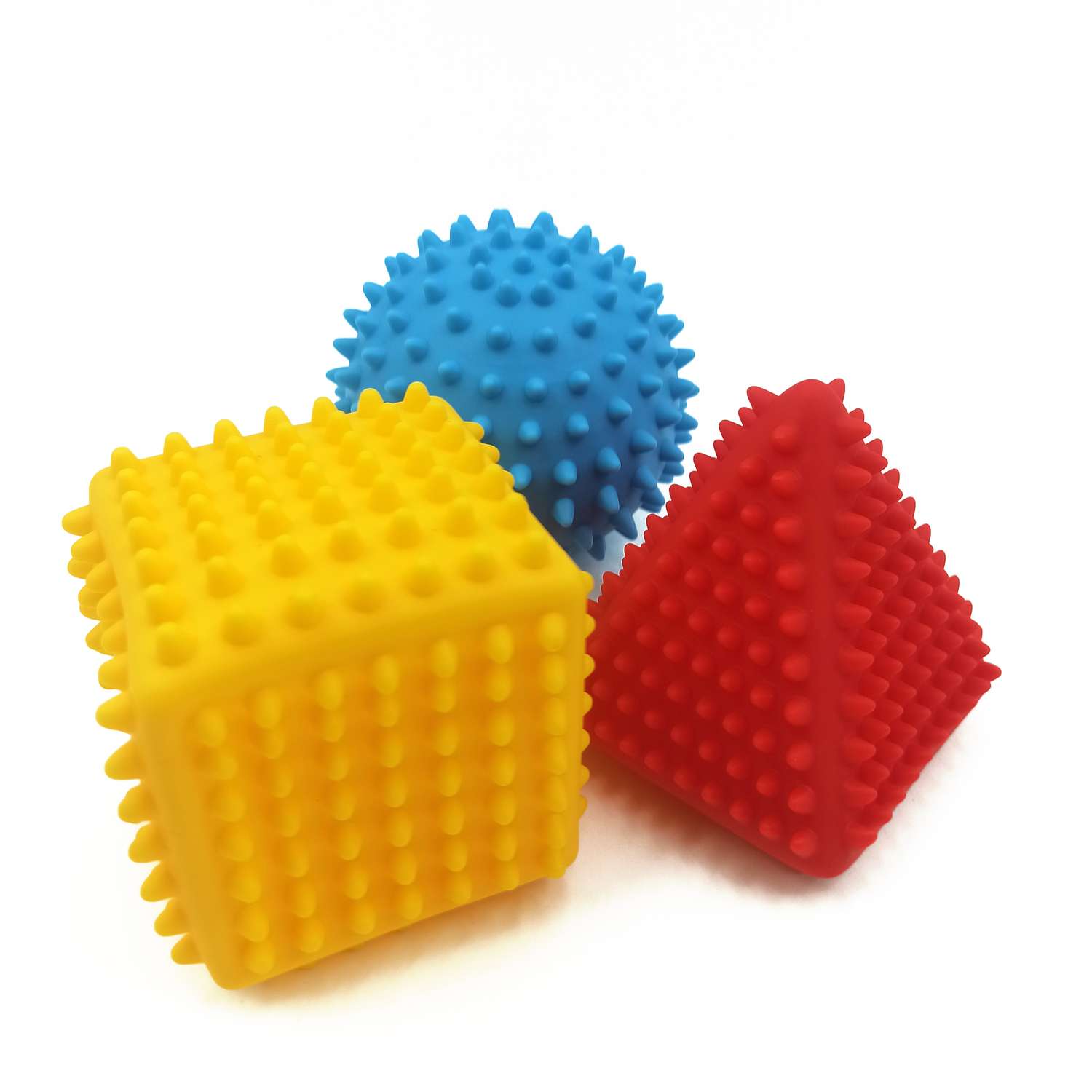 Развивающие мячики S+S Тактильные мячики цвета и форма - фото 1