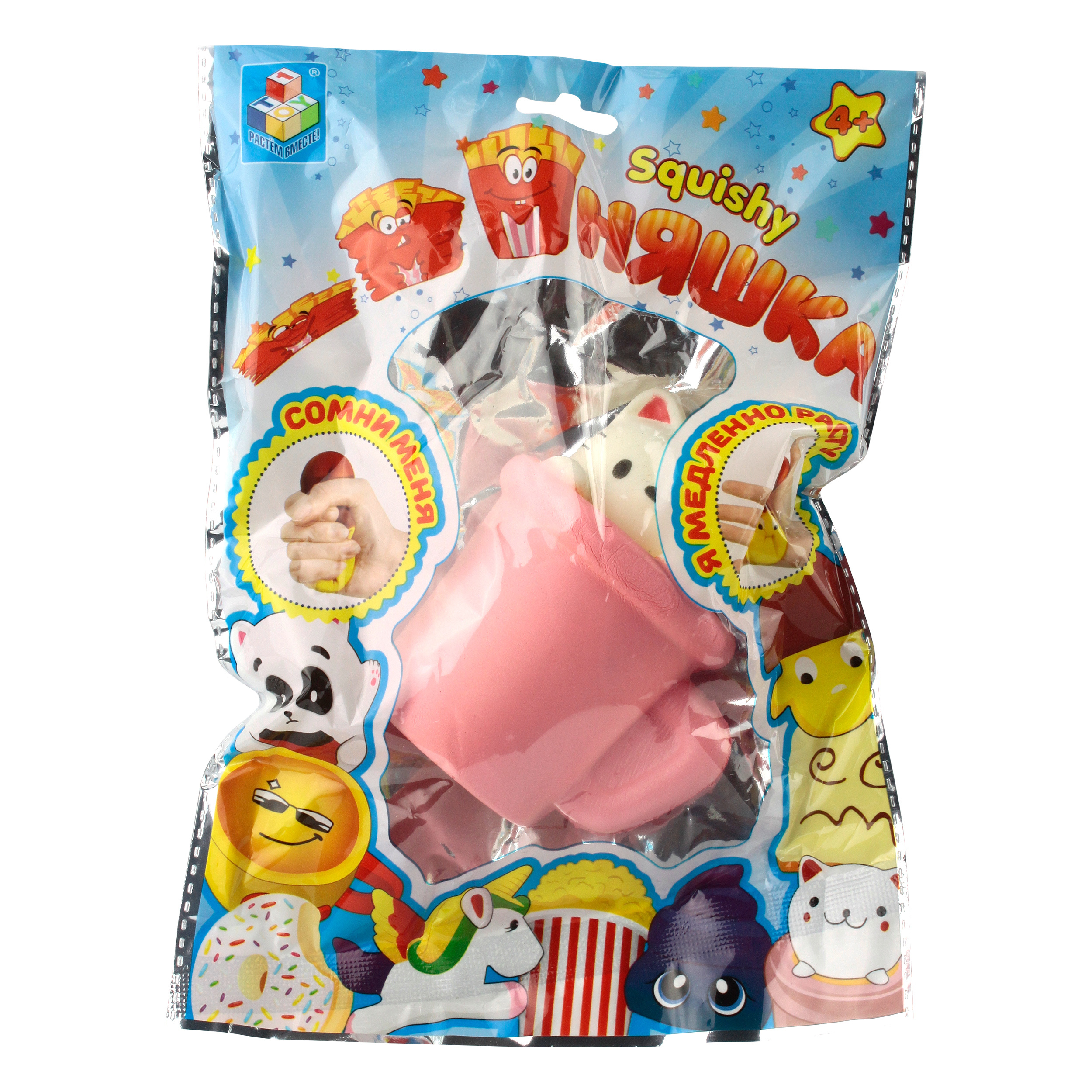 Игрушка антистресс 1TOY Мммняшка Кошка в чашке Т12416 - фото 2