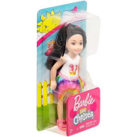 Кукла Barbie Челси Шатенка в топе с котенком FXG77
