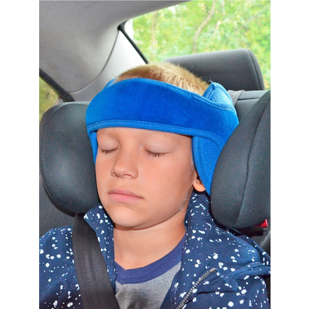 Держатель головы в автокресло SleepFix Синий фиксатор для головы в автокресло