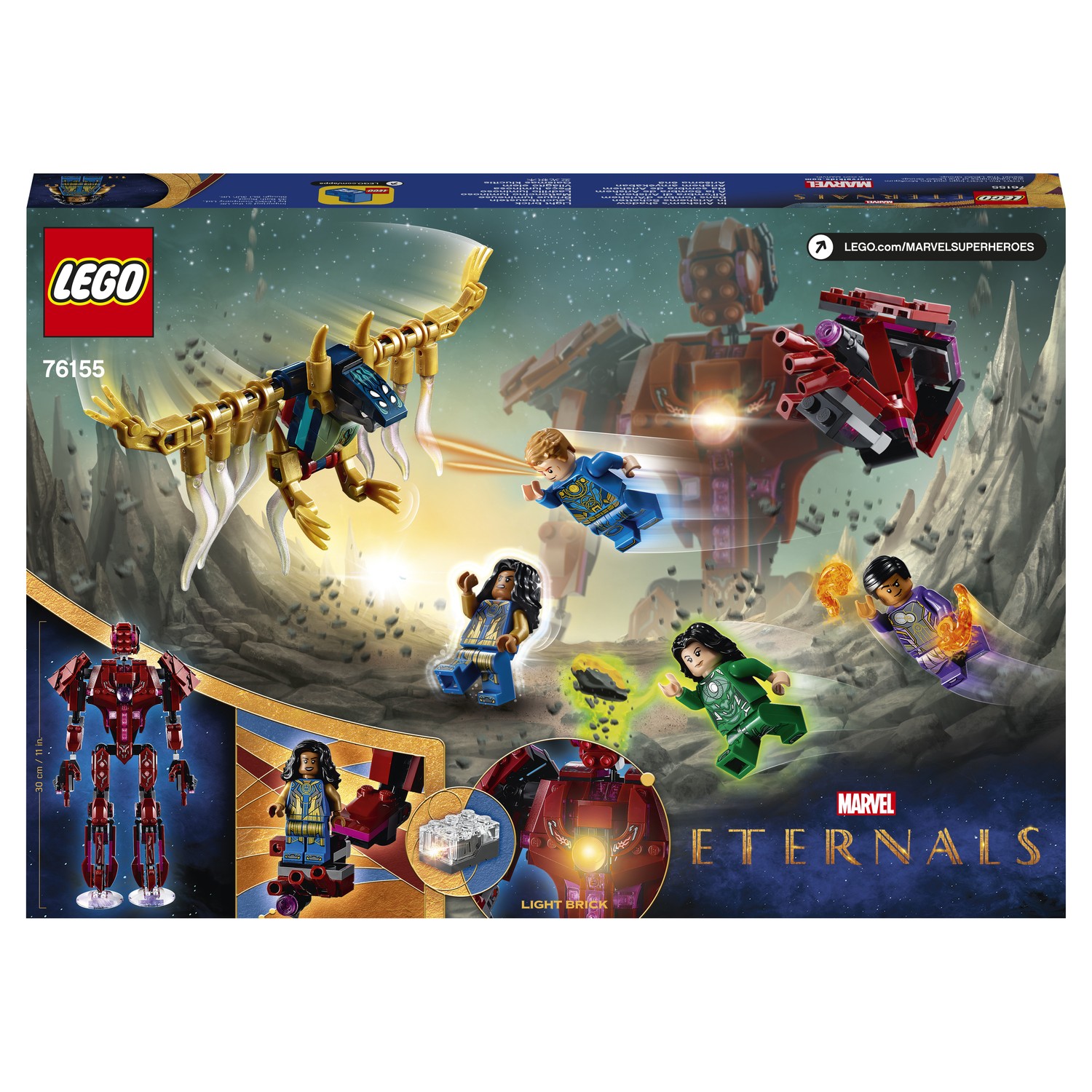 Конструктор LEGO Super Heroes Вечные перед лицом Аришема 76155 купить по  цене 2999 ₽ в интернет-магазине Детский мир