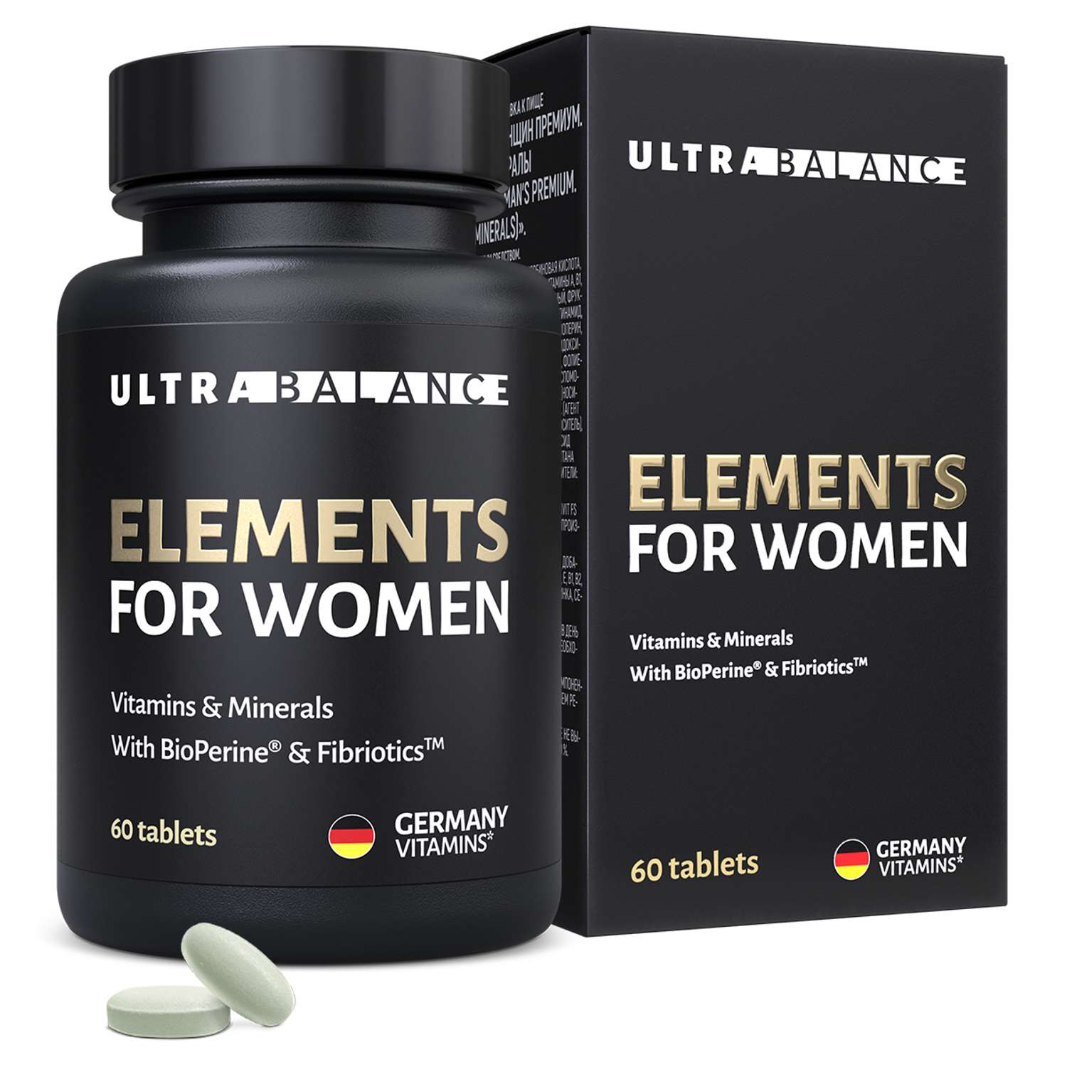 Витамины для женщин UltraBalance женские мультивитамины бад витаминный комплекс для взрослых 60 таблеток - фото 1