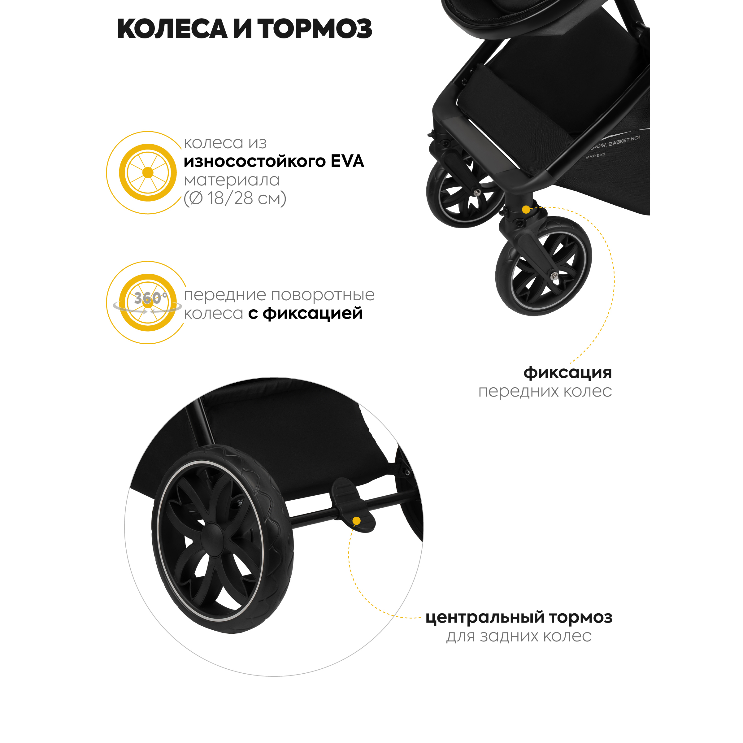 Коляска трансформер JOVOLA для новорожденных 2 в 1 Folk универсальная терракот - фото 11