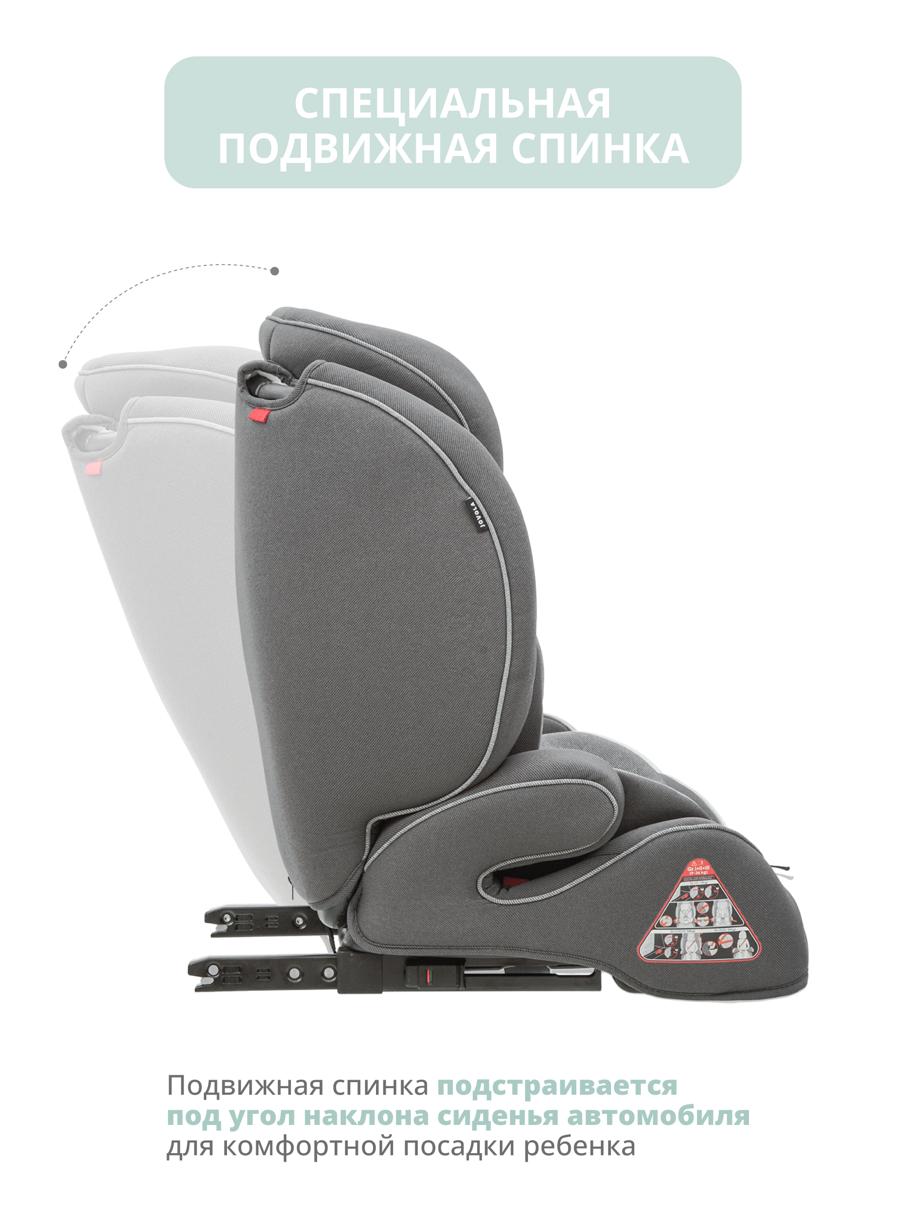 Автокресло JOVOLA MyWay Isofix 1/2/3 (9-36 кг) - фото 3