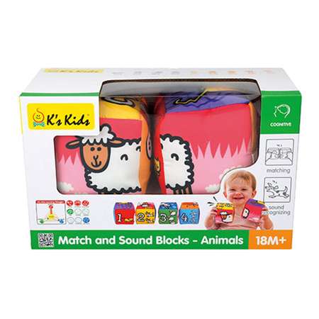 Кубики K's Kids Совмести животных