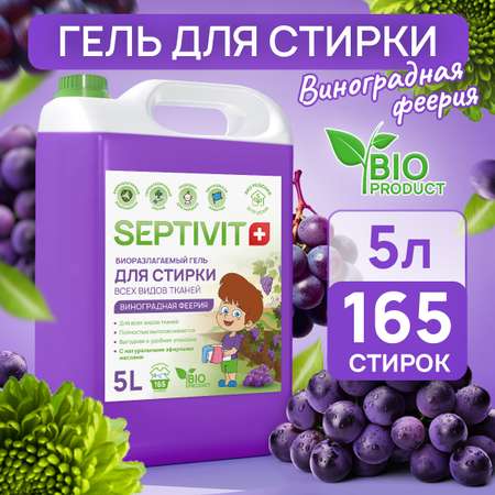 Гель для стирки SEPTIVIT Premium Виноградная Феерия 5л
