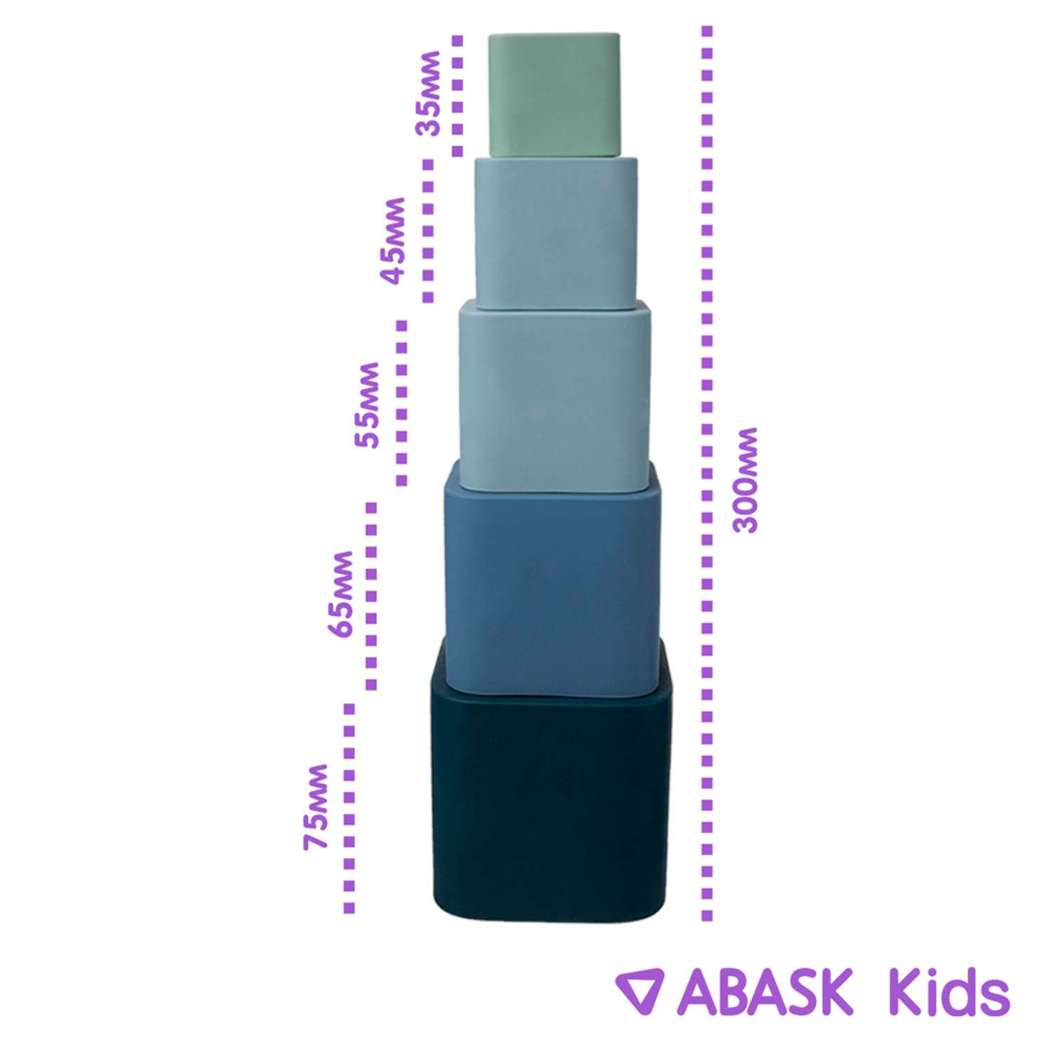 Пирамидка стаканчики ABASK BLUE - фото 2