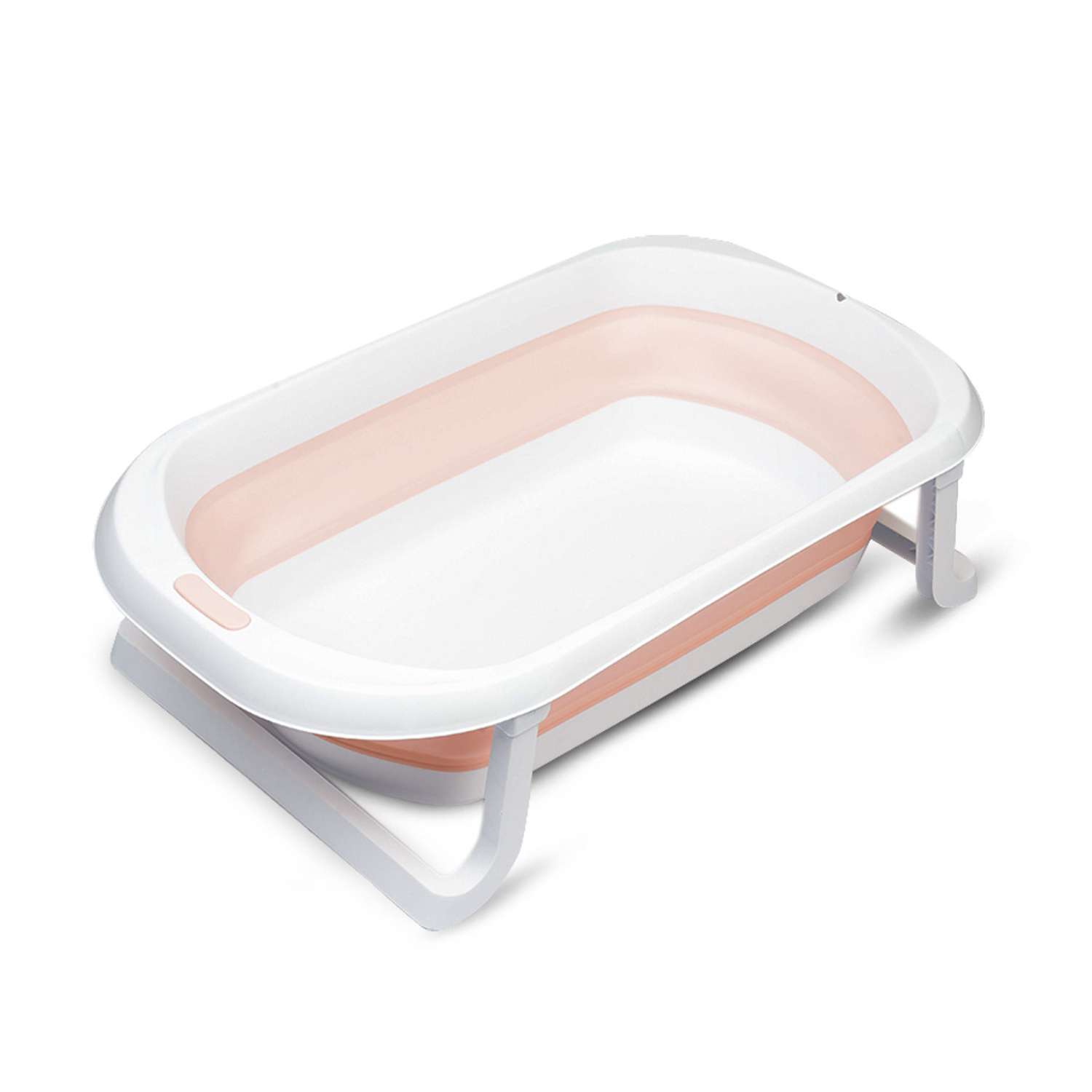 Детская складная ванночка Solmax для купания новорожденных розовая - фото 2
