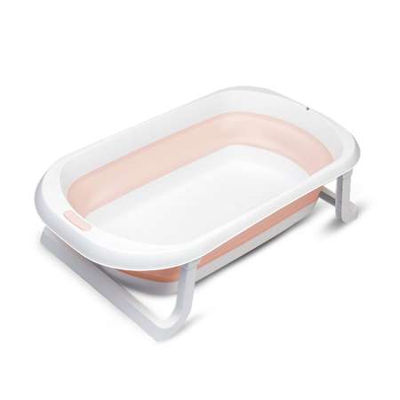 Детская складная ванночка Solmax для купания новорожденных розовая