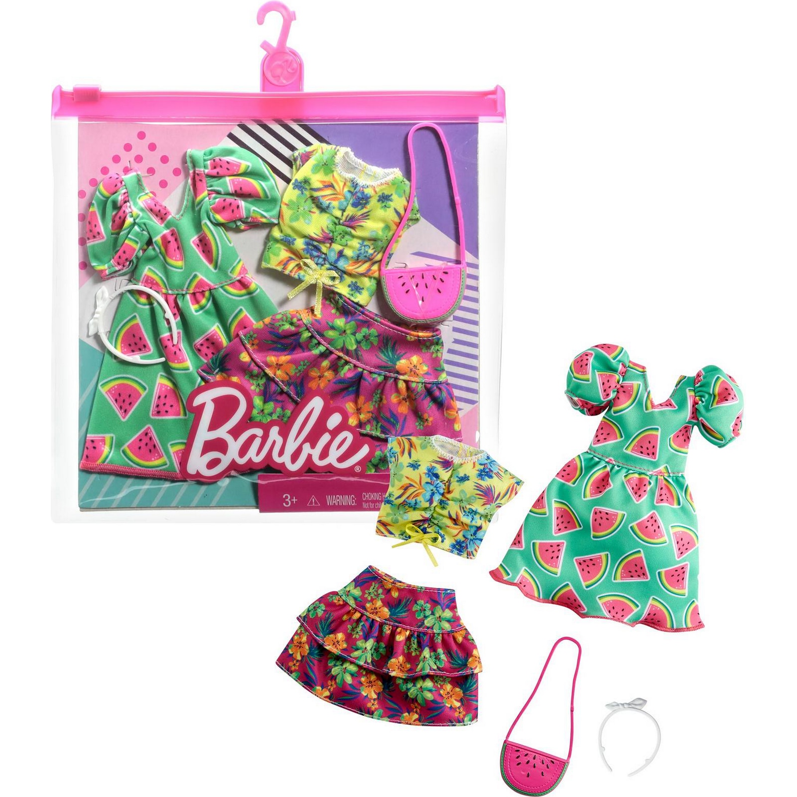 Одежда для куклы Barbie 2 комплекта+аксессуары 3 GRC85 GWC32 - фото 4