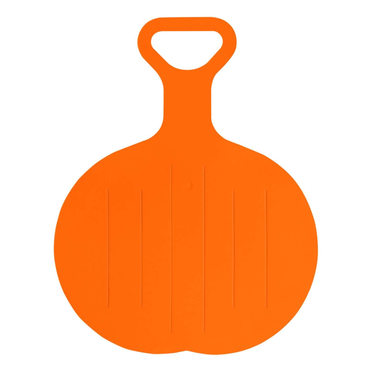 Ледянка Задира для горки круглая оранжевая с ручкой - фото 1