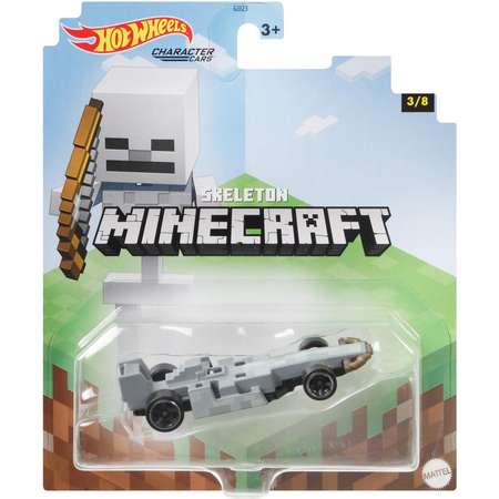 Машинка Hot Wheels Герои компьютерных игр Minecraft Скелет GYB67