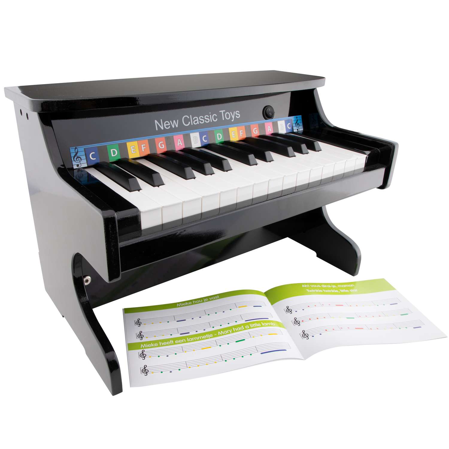 Пианино New Classic Toys 25 клавиш черное - фото 2