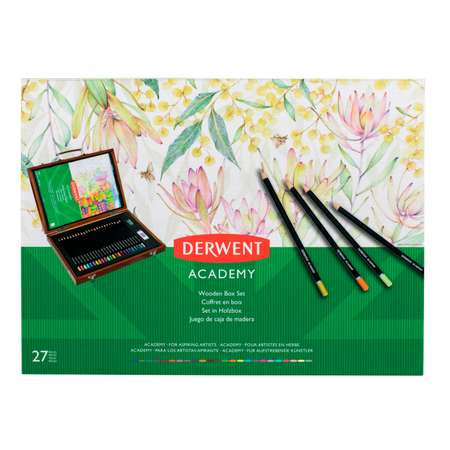 Подарочный набор карандашей DERWENT Academy Wooden Colour Pencil Box карандаши аксессуары альбом деревянная коробка 2305950