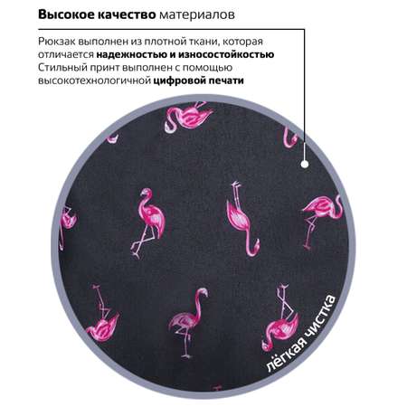 Рюкзак Brauberg Универсальный сити-формат синий Фламинго