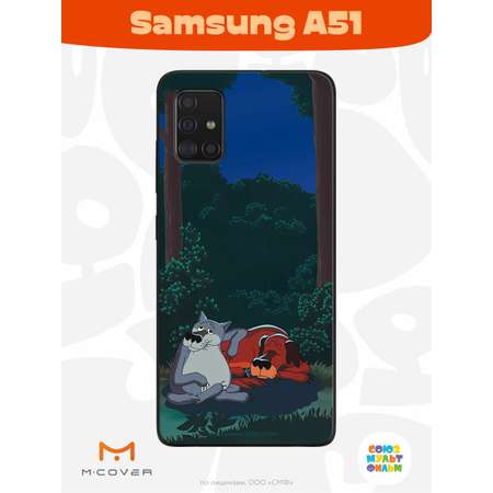 Силиконовый чехол Mcover для смартфона Samsung A51 Союзмультфильм Дружеская помощь