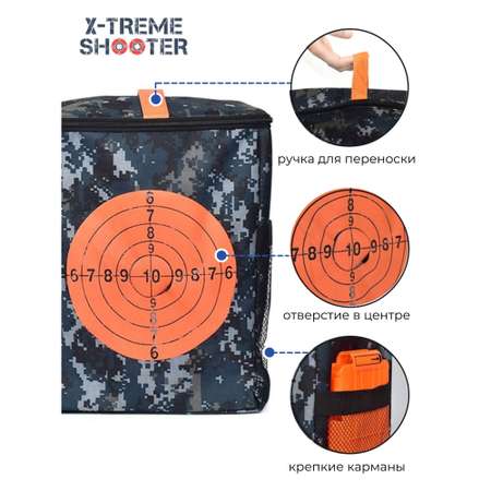 Сумка-мишень X-Treme Shooter для стрельбы из бластера Нерф пистолета Nerf хранения боеприпасов обойм магазинов патронов