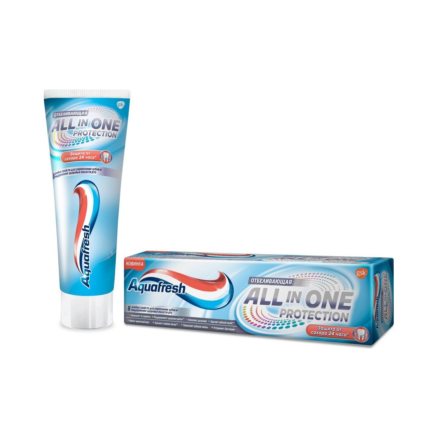 Зубная паста Aquafresh All-in-One Protection Whitening 75 мл - фото 1