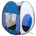 Палатка игровая Belon familia Волшебный домик цвет коричневый/яркий голубой/голубой/бежевый Размеры 75х75х90 см