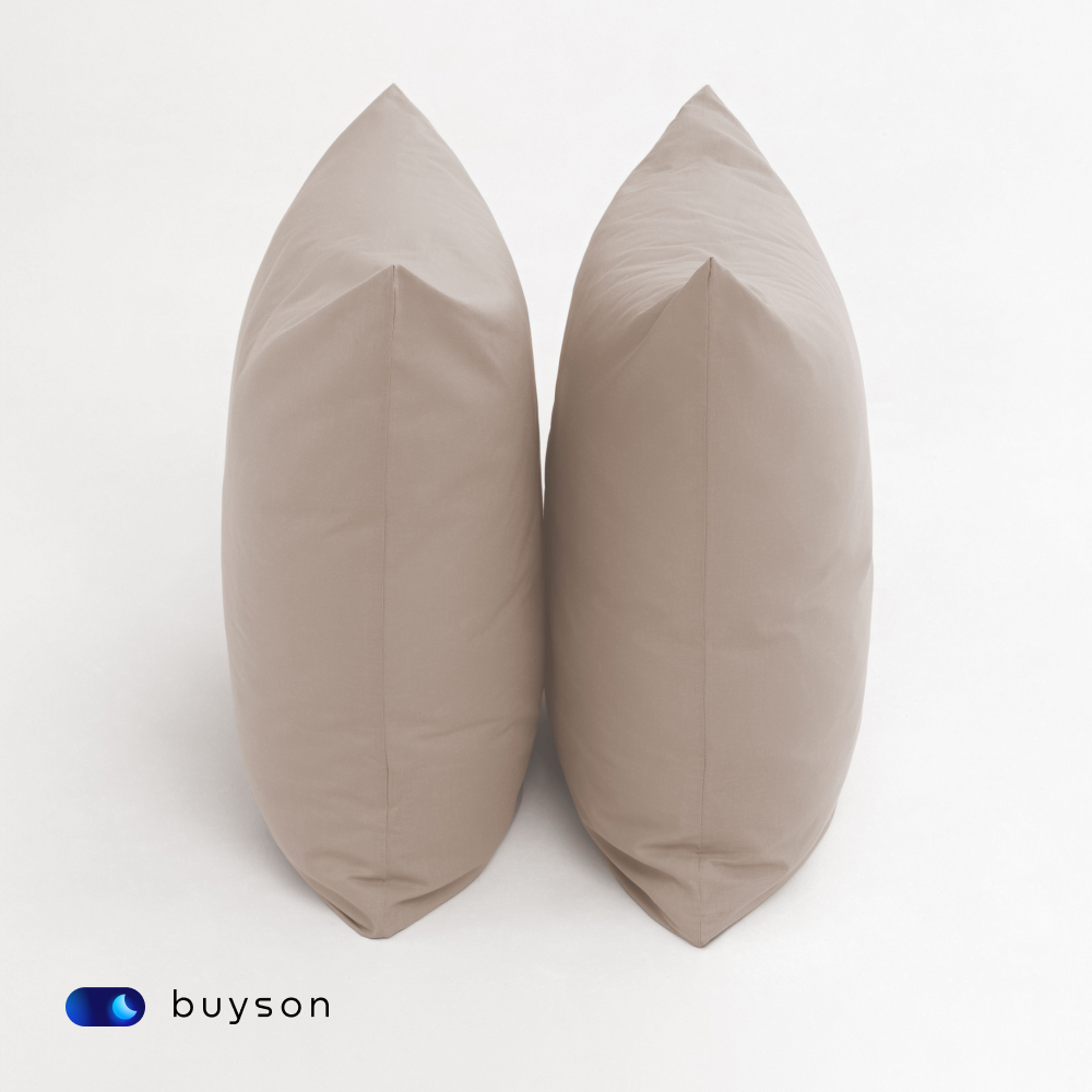 Комплект наволочек buyson BuyRelax 70х70 см хлопковый перкаль цвет винтаж - фото 5