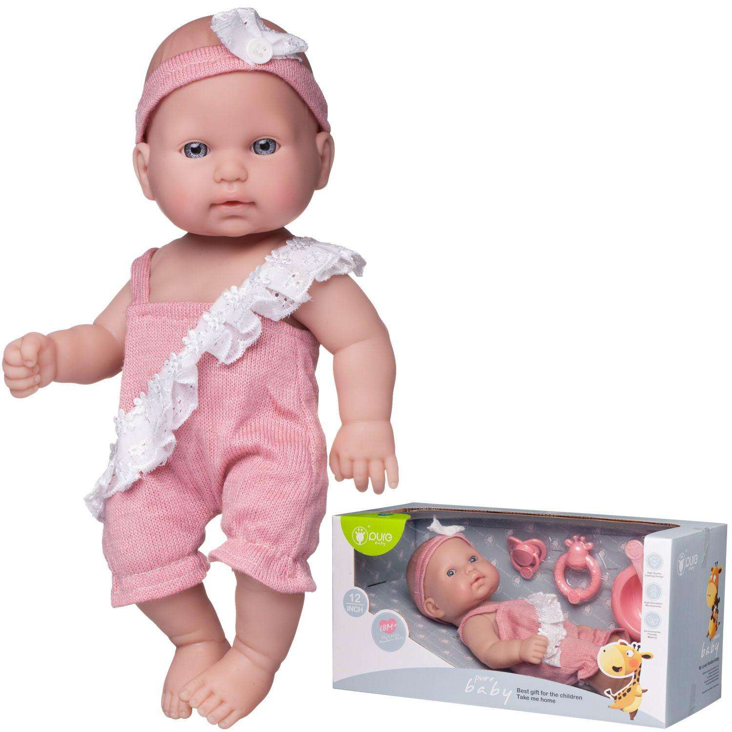 Кукла-пупс Junfa Pure Baby в розовом 30 см WJ-22512 - фото 2