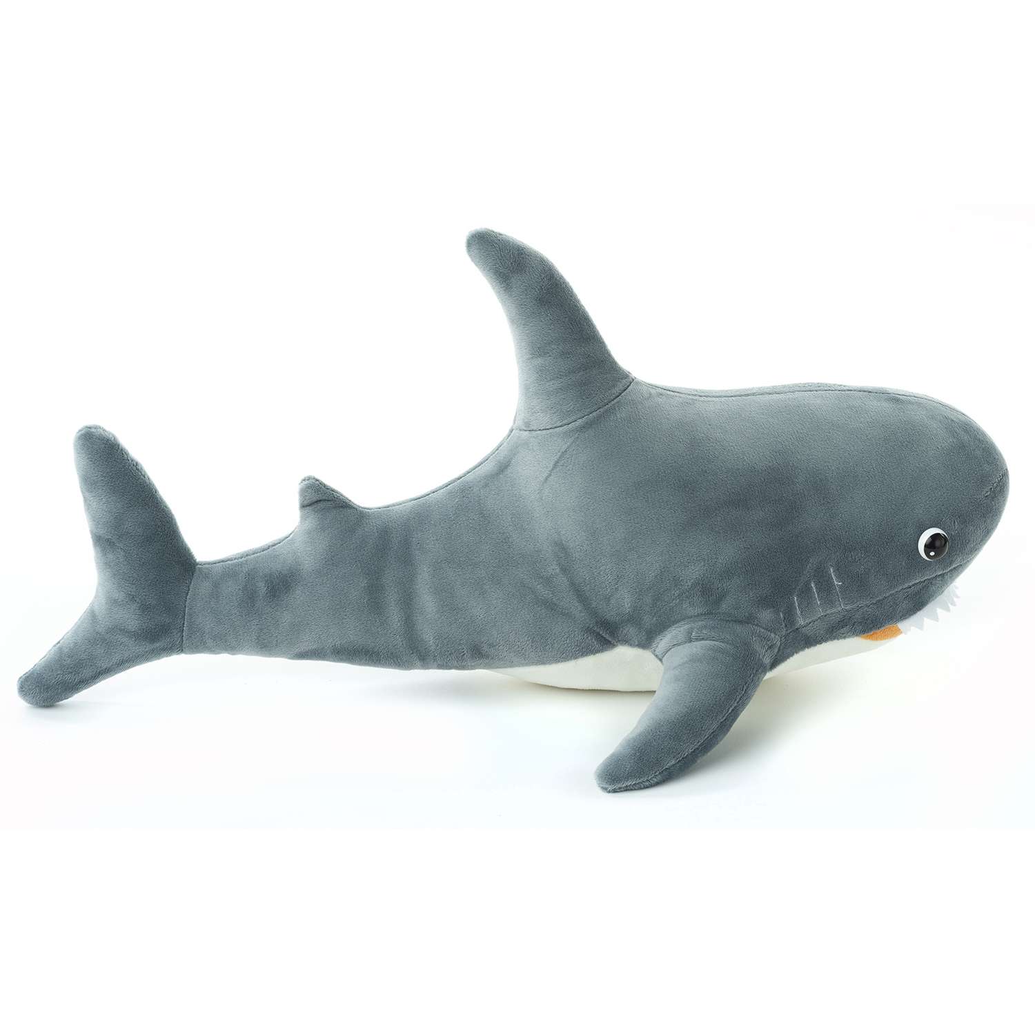 Игрушка мягконабивная Tallula Акула 50 см серая - фото 1