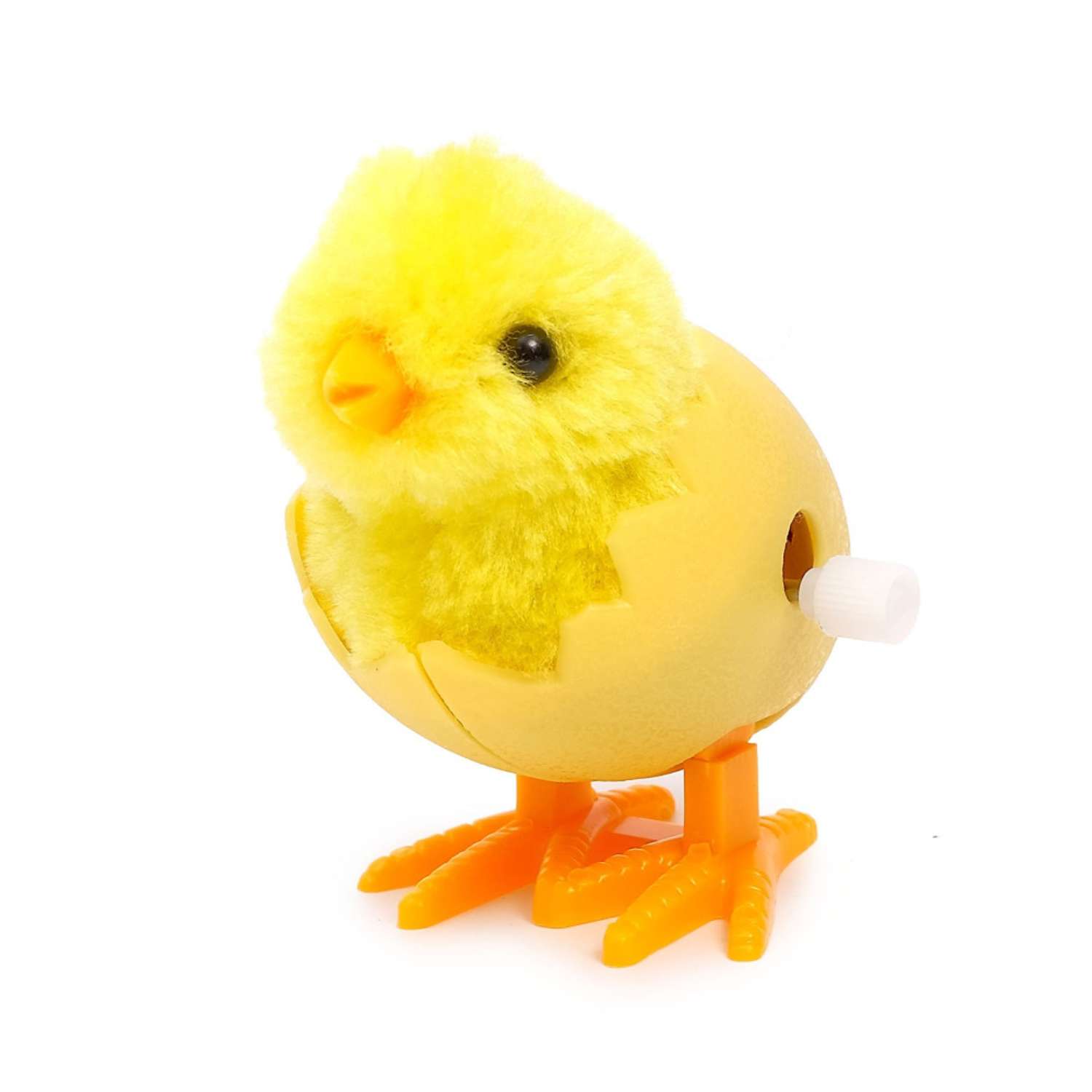 Заводная игрушка Shantou Chenghai Hongyuansheng Цыпленок в яйце желтый - фото 1