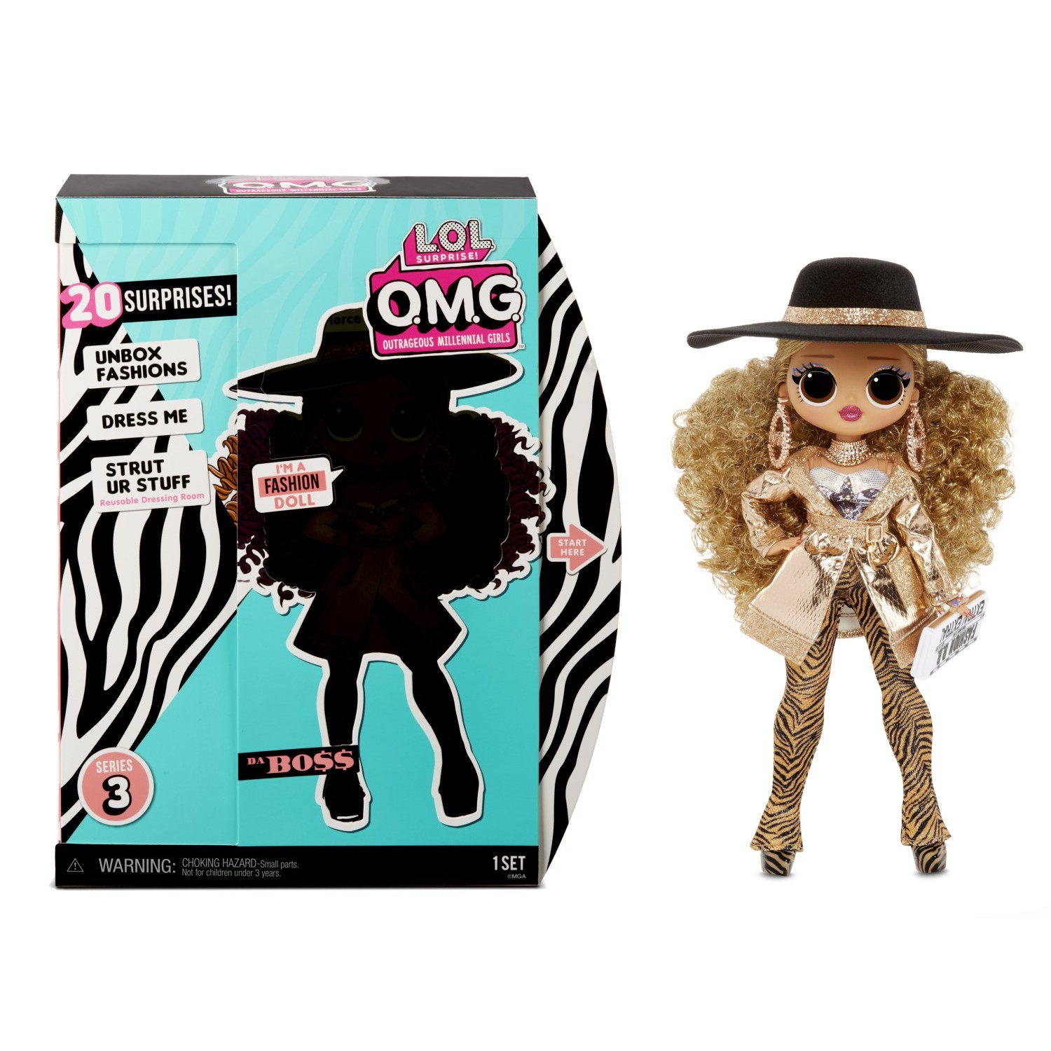 Кукла L.O.L. Surprise! OMG Doll 3-Da Boss в непрозрачной упаковке (Сюрприз)  567219E7C купить по цене 5499 ₽ в интернет-магазине Детский мир